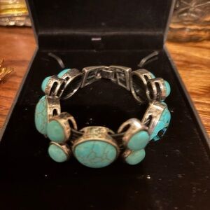 Turquoise and Silver Bracelet